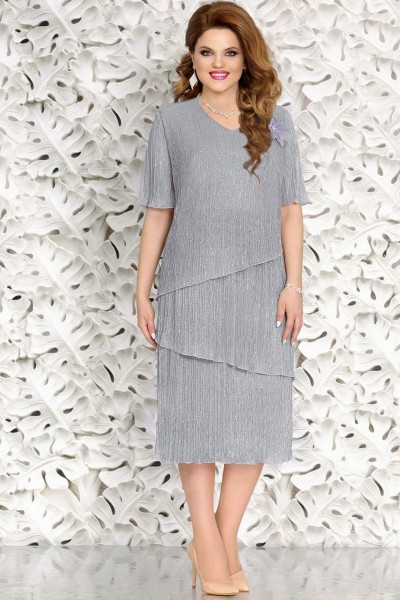 Платье Mira Fashion 4710-5 серебро