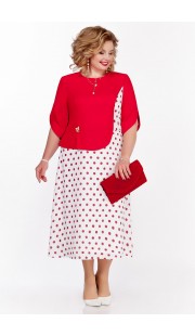 Платье Pretty 1136 красные тона