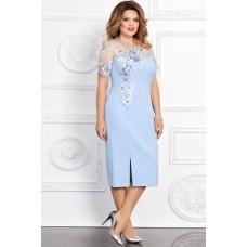 Платье Mira Fashion 4666 голубой