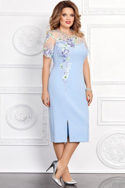 Платье Mira Fashion 4666 голубой