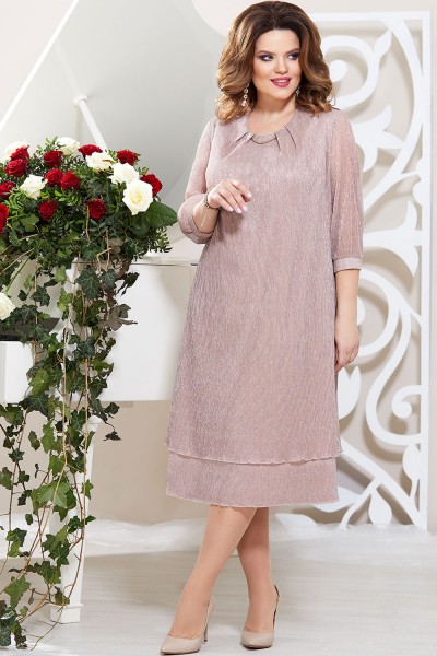 Платье Mira Fashion 4776 пудра