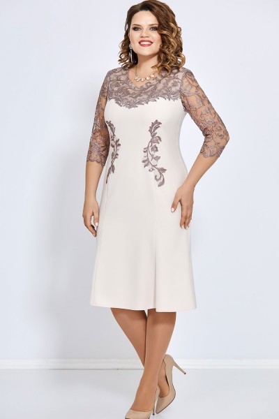Платье Mira Fashion 4658 светлые тона