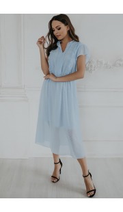 Платье Olga Style м407 Голубой