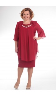 Платье Pretty 210 бордовые тона