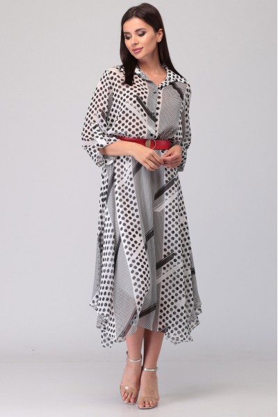 Платье Denissa Fashion 1311 серые тона