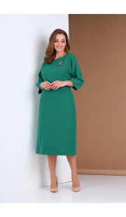Платье Andrea Style 0390 изумруд