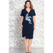 Платье Mira Fashion 4575 тёмно-синий Платье Mira Fashion 4575 тёмно-синий