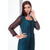 Платье Angelina & Co 464б черный с бирюзой