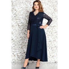Платье Mira Fashion 4561 тёмно-синий Платье Mira Fashion 4561 тёмно-синий