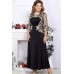 Платье Mira Fashion 4746 чёрный+золото