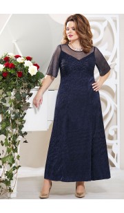 Платье Mira Fashion 4779-2 тёмно-синий