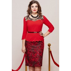 Платье Vittoria Queen 9363 красный