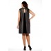 Платье Lady Style Classic 1094/2 серый + черный
