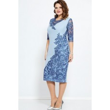 Платье Mira Fashion 4680 голубой