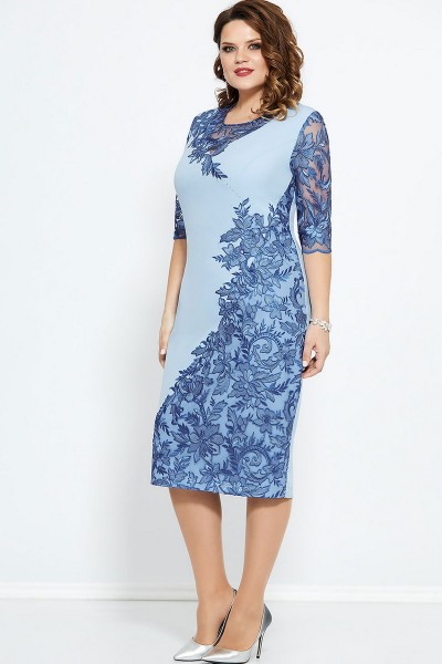 Платье Mira Fashion 4680 голубой