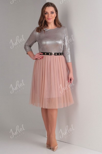Платье Juliet Style D40 розовые тона