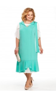 Платье Pretty 885 бирюзовые тона