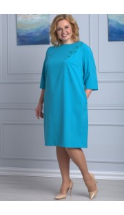 Платье Anelli 334 бирюза