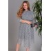 Платье SandyNa 13678 черно-белый