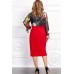 Платье Mira Fashion 4592 чёрный+красный