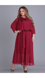 Платье Anastasia Mak 673 бордовый