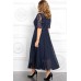 Платье Mira Fashion 4653-2 тёмно-синий
