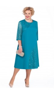 Платье Pretty 971 бирюзовые тона