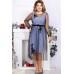 Платье Mira Fashion 4724 чёрный+серый