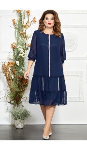 Платье Mira Fashion 4865 тёмно-синий