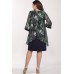 Платье Lady Style Classic 1743/2 темно-синий с зеленым