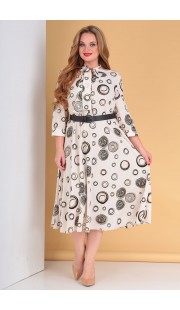 Платье Moda-Versal 2180 бежевые тона