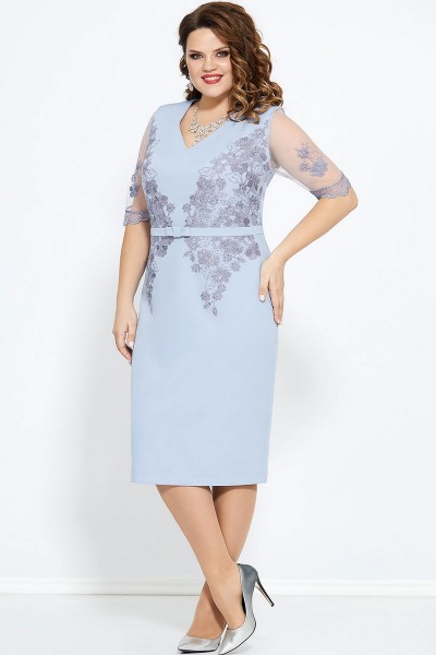 Платье Mira Fashion 4762 голубой