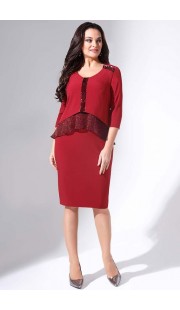 Платье Erika Style 716 бордо
