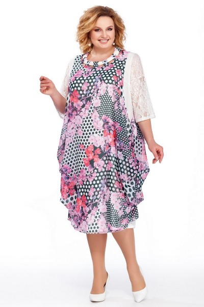 Платье Pretty 435 розовые тона