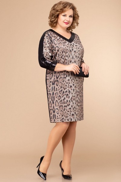 Платье Svetlana Style 1345 серый с черным