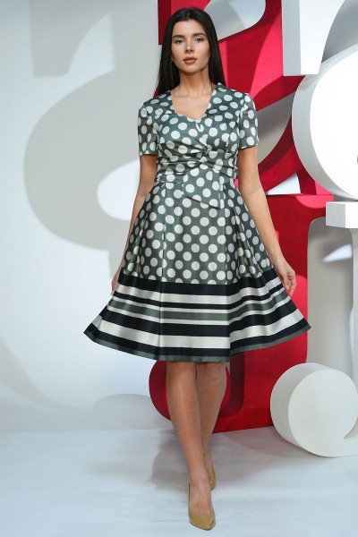 Платье Juliet Style D48 зеленые тона