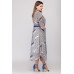 Платье Denissa Fashion 1311 черно-белый с синим