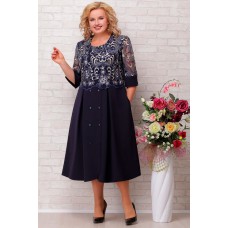 Платье Aira Style 709 синий Платье Aira Style 709 синий