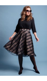 Юбка S. Malich 11133 черно-серый